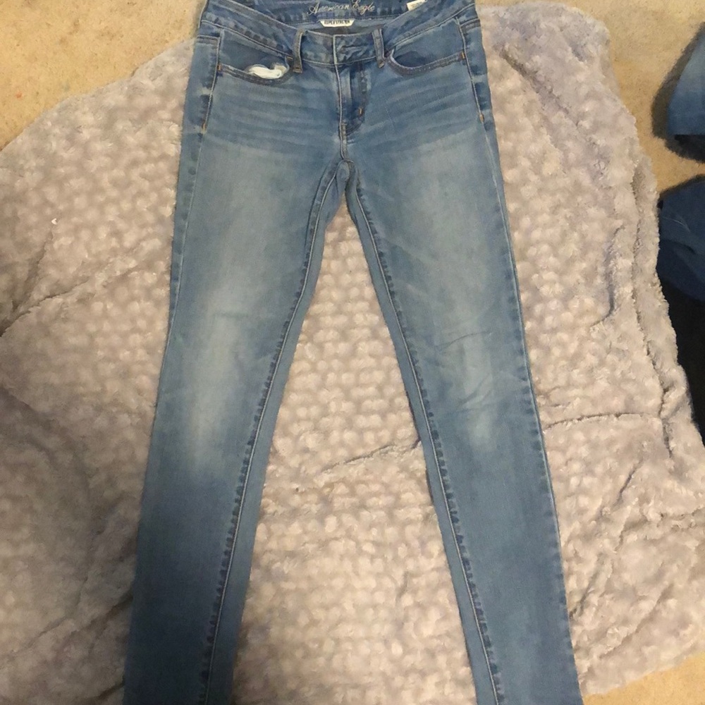 super stretch american eagle jeans
